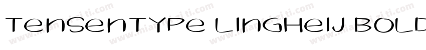 Tensentype LingHeiJ Bold字字体转换